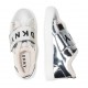 Srebrne sneakersy dziewczęce ocieplone DKNY 004913 - stylowe buty dla dzieci - sklep internetowy euroyoung.pl