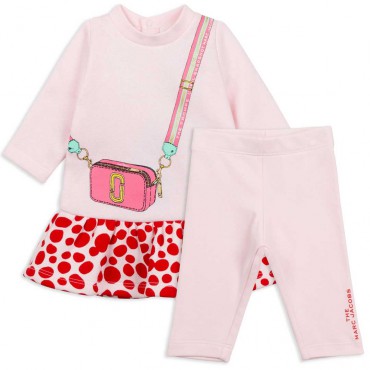 Dziewczęcy komplet niemowlęcy Marc Jacobs 004926 - ekskluzywne ubranka dla niemowląt - internetowy sklep odzieżowy euroyoung.pl