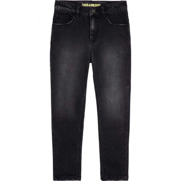 Czarne jeansy dla chłopca Zadig&Voltaire 004928 - ekskluzywne ubrania dla dzieci i nastolatków - sklep internetowy euroyoung.pl