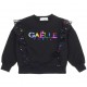 Czarna bluza dla dziewczynki Gaelle 004948 - designerskie ubrania dla dzieci - sklep internetowy euroyoung.pl