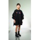 Czarna sukienka dziewczęca Gaelle 004950 - markowe ubrania dla dzieci - sklep internetowy euroyoung.pl