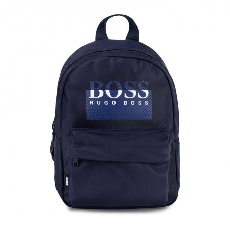 Granatowy plecak dla chłopca Hugo Boss 004962 - ekskluzywne plecaki szkolne i przedszkolne - sklep online euroyoung.pl