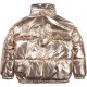 Złota kurtka dla dziewczynki Hugo Boss 004964 - stylowe kurtki zimowe dla dzieci - sklep internetowy euroyoung.pl
