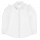 Biała bluzka koszulowa da dziewczynki Monnalisa 004984 - ekskluzywne ubrania dla dzieci