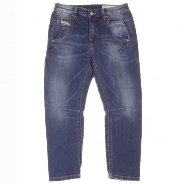 Oryginalne jeansy dla dziewczynki Diesel 004988 - stylowe boyfriendy dla dziecka