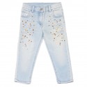 Jasne jeansy dla dziewczynki Monnalisa 004989