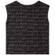 Czarna bluzka dla dziewczyny DKNY 005067 - modny crop top dla nastolatki