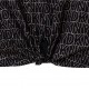 Czarna bluzka dla dziewczyny DKNY 005067 - markowy crop top dla nastolatki