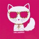 Różowa koszulka dziewczęca Karl Lagerfeld 005079 - B - ubrania dla dzieci - sklep
