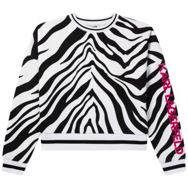 Bluza dla dziewczynki Karl Lagerfeld 005083 - A - bluzy dla dzieci