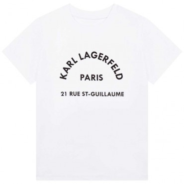 Ekologiczny t-shirt chłopięcy Lagerfeld 005089