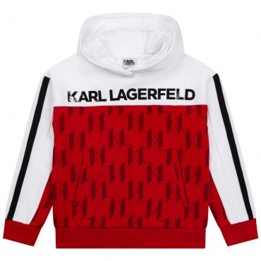 Bluza z kapturem dla chłopca Karl Lagerfeld 005092 - A - bluzy dla dzieci