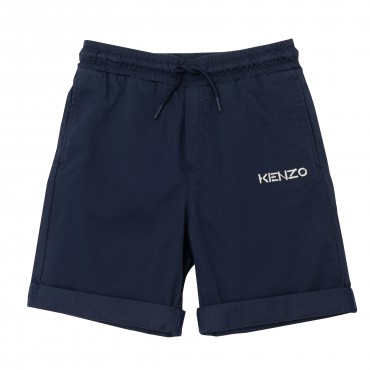 Granatowe szorty dla chłopca Kenzo 005108 - B - ubrania dla dzieci Kenzo