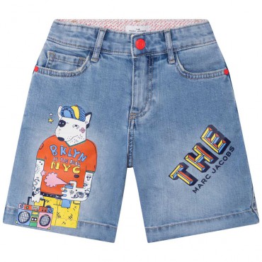 Jeansowe szorty dla chłopca The Marc Jacobs 005121 - A - krótkie spodenki dla dzieci