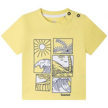 Koszulka niemowlęca dla chłopca Timberland 005130 - A - ekologiczne ubranka dla dzieci