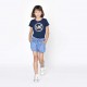 Granatowa koszulka dziewczęca Michael Kors 005169 - C - markowe t-shirty dla dzieci