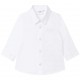 Biała koszula niemowlęca dla chłopca Boss 005179 - A - eleganckie ubrania dla dzieci i niemowląt