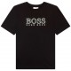 Granatowy t-shirt dla chłopca Boss 005189 - a - koszulki dla dzieci