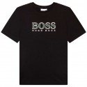 Granatowy t-shirt dla chłopca Boss 005189