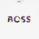 Biały t-shirt dla dziecka z logo Boss 005191 - B - koszulka dla dziecka - sklep online