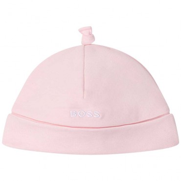 Czapeczka niemowlęca dla dziewczynki Boss 005200 - A - czapki i kapelusze dla dzieci