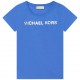 Niebieski t-shirt dziewczęcy Michael Kors R15110 - A - oryginalne koszulki dla dzieci