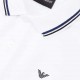 Białe polo dla chłopca Emporio Armani 005322 - C - eleganckie koszulki dla dzieci