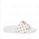 Białe klapki dla dziewczynki Monnalisa 005330 - A - obuwie profilowane dla dzieci