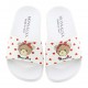 Białe klapki dla dziewczynki Monnalisa 005330 - D - obuwie profilowane dla dzieci