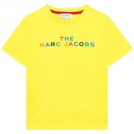 Cytrynowy t-shirt dla chłopca Marc Jacobs 005344 - A - markowe koszulki dla dziecka
