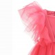 Malinowa sukienka dla dziewczynki Monnalisa 005362 - F - tiulowe sukienki dla dzieci