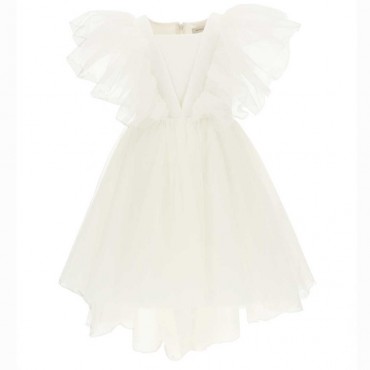 Tiulowa sukienka dla dziewczynki Monnalisa 005392 - A - balowe sukienki dla dzieci