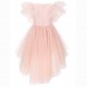 Tiulowa sukienka dla dziewczynki Monnalisa 005393 - B - sukienki dla dzieci na bal, komunię, wesele