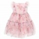 Sukienka niemowlęca w róże Monnalisa 005405 - B - sukienki dla dziewczynek