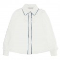 Biała bluzka dla dziewczynki Monnalisa 005408