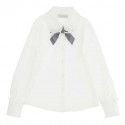 Biała koszula dla dziewczynki Monnalisa 005409