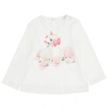 Koszulka dziewczęca dla niemowląt Monnalisa 005459 - A - bluzka dla małej dziewczynki
