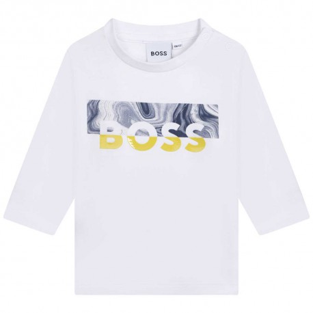 Niemowlęca koszulka dla chłopczyka Boss 005476 - A -longsleeve dla malucha