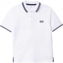 Biała koszulka polo dla chłopca Hugo Boss 005482