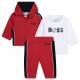 Komplet niemowlęcy: dres + koszulka Boss 005486 - A - zestaw odzieżowy dla chłopca