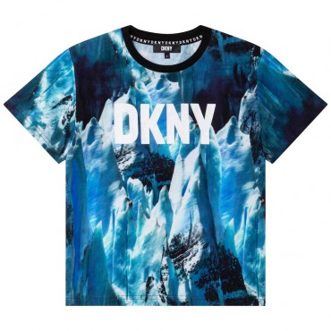 Koszulka chłopięca drukowana DKNY 005487