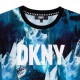 Koszulka chłopięca drukowana DKNY 005487 - C -markowe t-shirty dla dzieci
