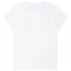 Biała koszulka dziewczęca z logo DKNY 005490 - B - białe bluzki dla dzieci