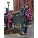 Drukowane legginsy dla dziewczynki DKNY 005489 - R - ubrania dla dzieci i nastolatek