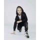 Czarne spodnie dziewczęce Karl Lagerfeld 005493 - B - dresy dla dzieci