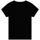 Czarny t-shirt dziewczęcy Karl Lagerfeld 005496 - B - markowe koszulki dla dzieci i nastolatek