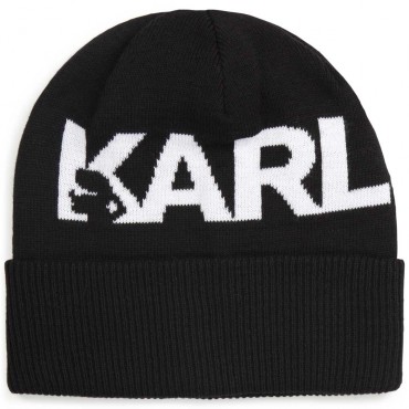 Dzianinowa czapka dziecięca Karl Lagerfeld 005499