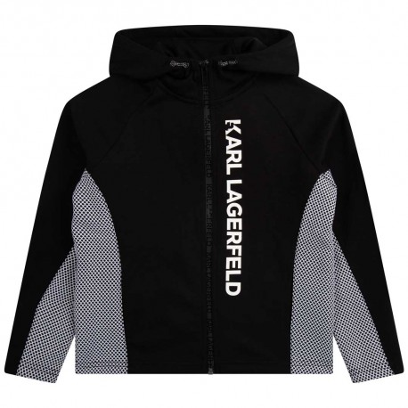 Czarna bluza dla chłopca Karl Lagerfeld 005503 - A - markowe bluzy dla dzieci, sklep internetowy euroyoung.pl