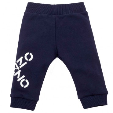Granatowe spodnie niemowlęce Kenzo 005507 - A - dresy dla chłopców