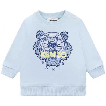 Niebieska bluza niemowlęca Kenzo 005510 - A - markowe bluzy dla chłopczyków